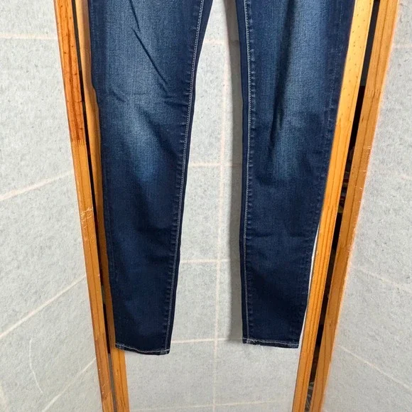 American Eagle Outfitters Women Jeans Dark Wash Skinny Fit Stretch Denim Size 4 - Picture 3 of 10